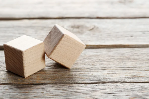 Wooden toy cubes — Stock Photo, Image