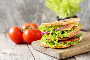 Lezzetli ve taze sandviç