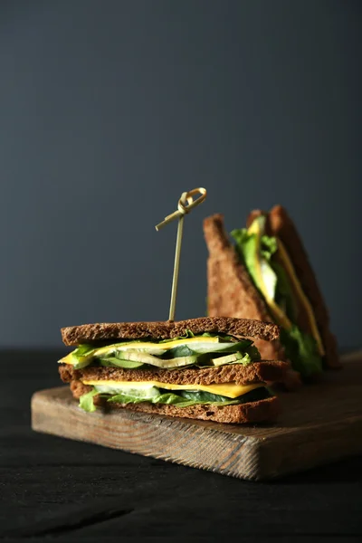 Leckere und frische Sandwiches — Stockfoto