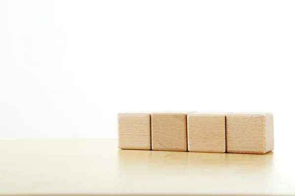 Wooden toy cubes — Stock Photo, Image