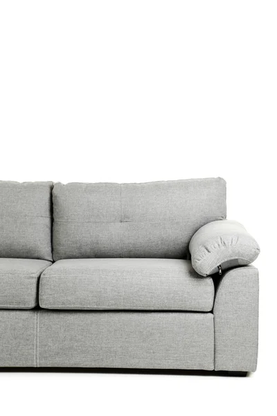 Серый современный диван — стоковое фото