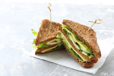 Lezzetli ve taze sandviç