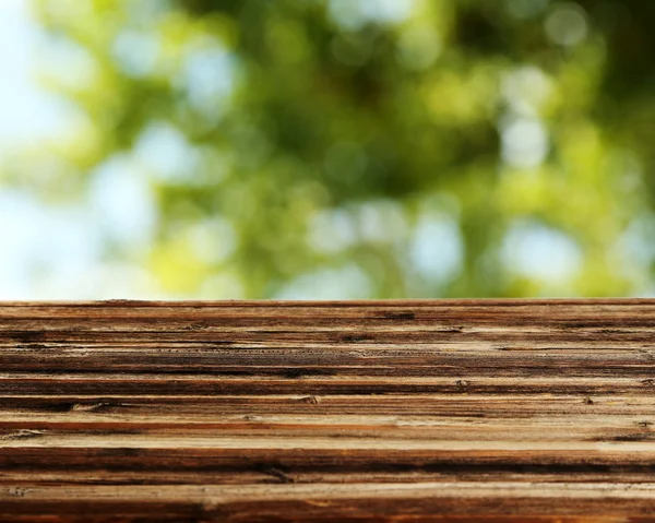 Fondo con mesa de madera — Foto de Stock