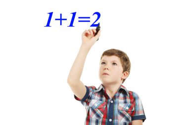 Küçük çocuk Denklemi çözmek