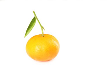 Olgun mandarin izole
