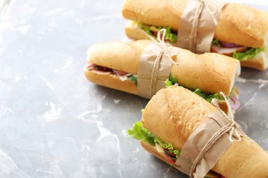 Lezzetli ve taze sandviç