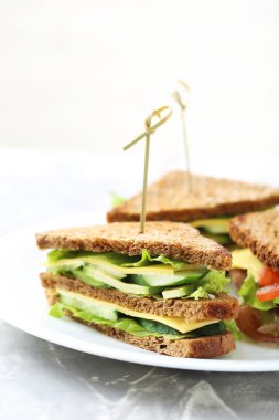 Lezzetli ve taze sandviç