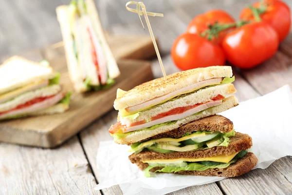 Lezzetli ve taze sandviç — Stok fotoğraf