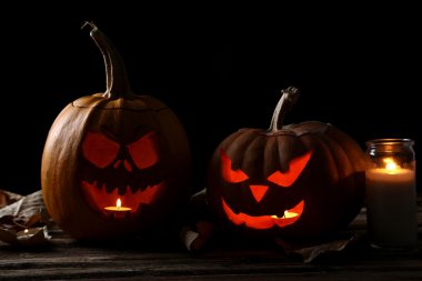 Halloween pumpkins mumlar ile