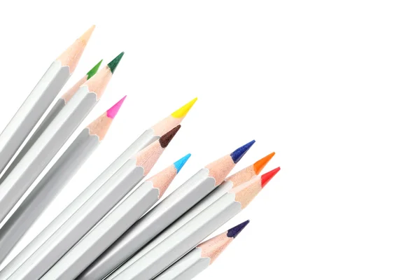 Színes ceruza fehér alapon — Stock Fotó