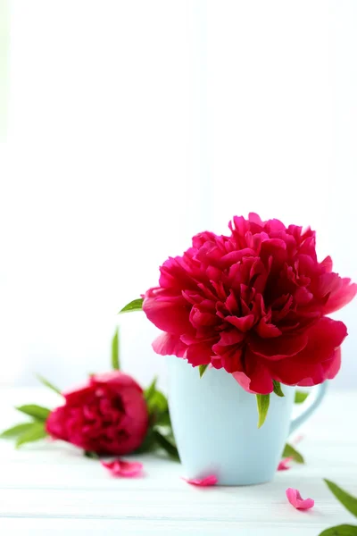 Bouquet of red peony flowers — Stock Photo, Image