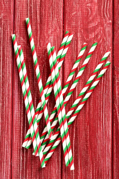 Striped drink straws