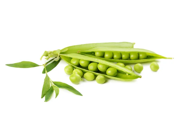 Guisantes verdes aislados — Foto de Stock