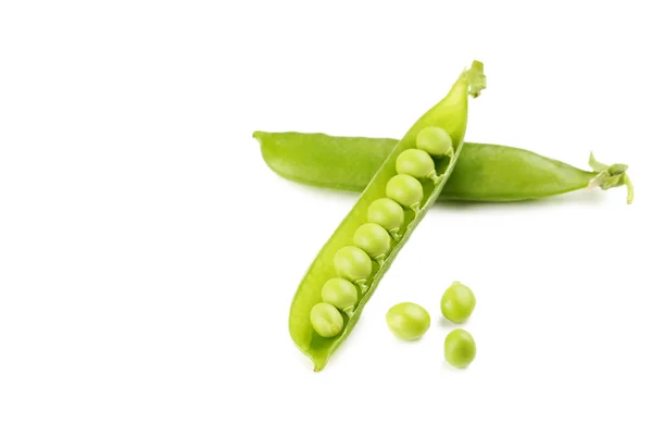 Green peas isolated — Stock Photo, Image