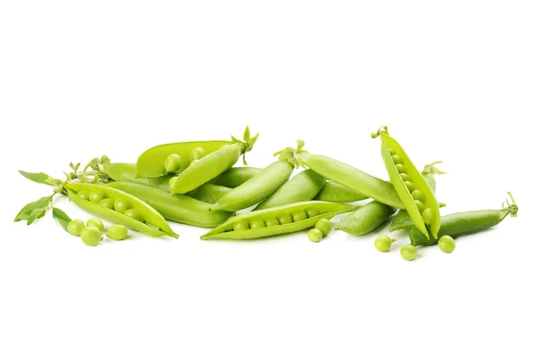 Guisantes verdes aislados —  Fotos de Stock