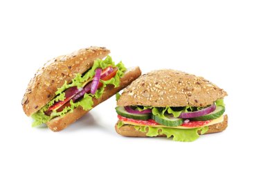 Salam ile lezzetli sandviçler