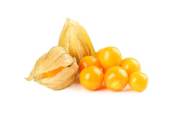 Ripe physalis isolated clipart