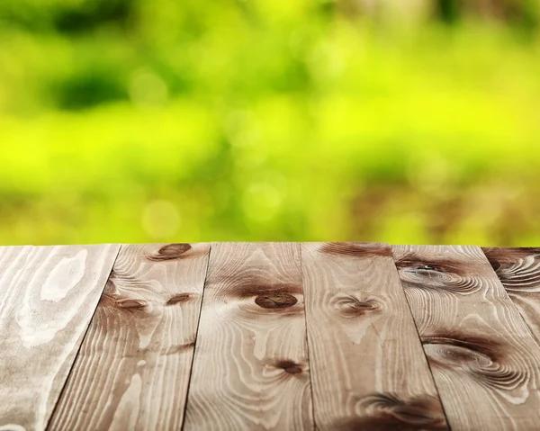Fundo com mesa de madeira — Fotografia de Stock