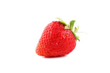 aardbei geïsoleerd op een witte