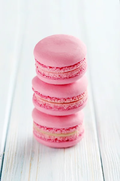 Macaron rosa saporiti — Foto Stock