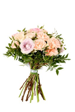 izole güzel gül buketi