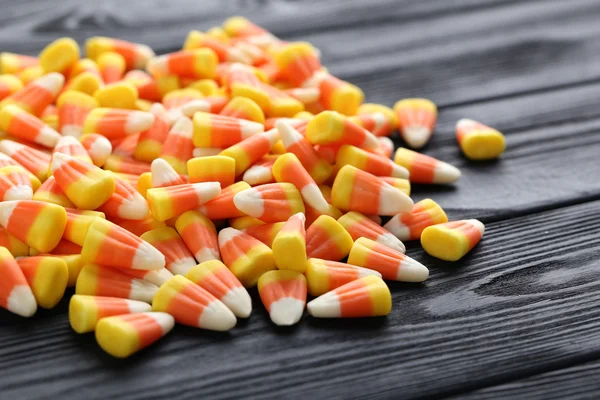 Halloween candy odciski na czarny — Zdjęcie stockowe
