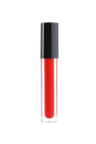 Rode lipgloss geïsoleerd — Stockfoto