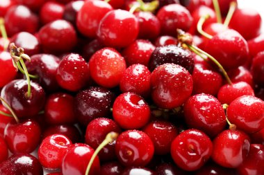 Olgun ve taze kiraz arka plan