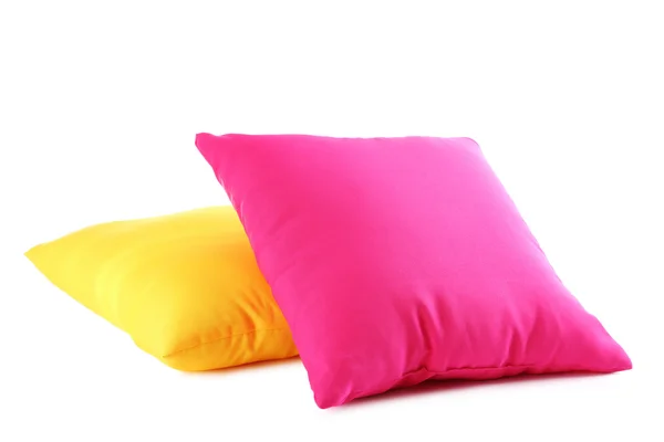 Красочные подушки изолированы — стоковое фото