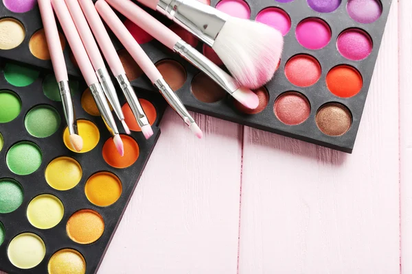 Make-up Pinsel Set mit Palette — Stockfoto