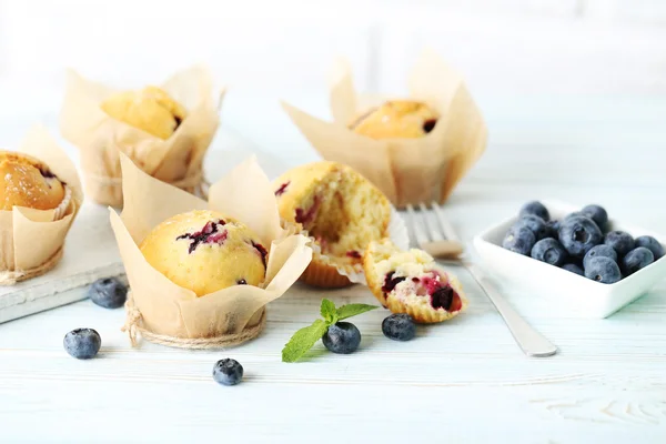 Νόστιμα muffins με βατόμουρα — Φωτογραφία Αρχείου