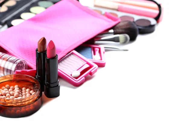 Makeup set on white — Stock Image Makeup set on white Stock Photo