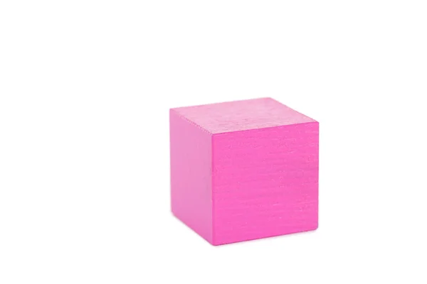 Wooden toy cube — Stock Photo, Image