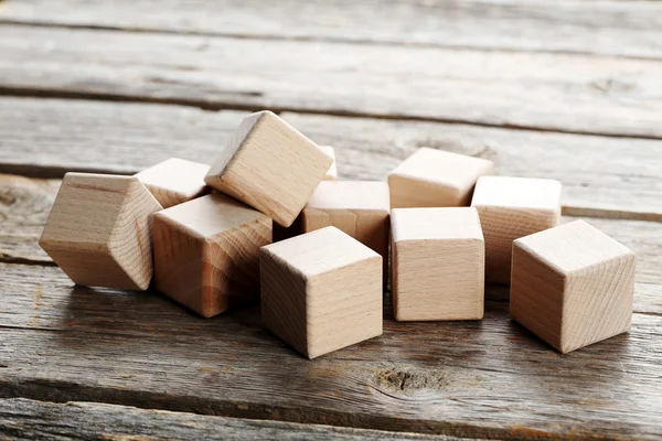 Cubos de brinquedo de madeira — Fotografia de Stock