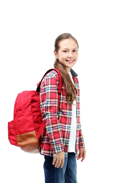 Retrato da menina da escola — Fotografia de Stock