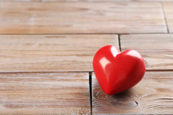 Red plastic heart — Stock Photo, Image