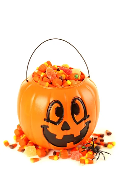 Cesta de calabaza de Halloween — Foto de Stock