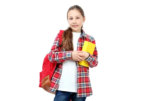 Retrato da menina da escola — Fotografia de Stock