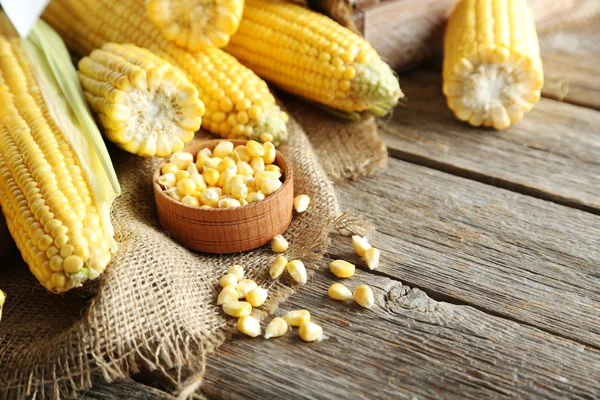 Sweet corn cobs — Stock Photo, Image