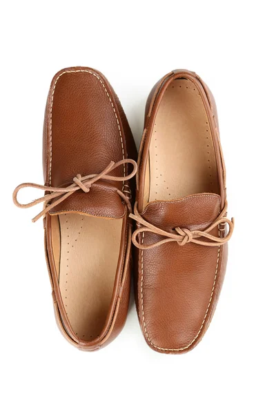 Moda sapatos castanhos — Fotografia de Stock
