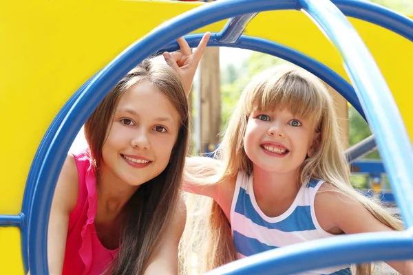 Children having fun on the playground — Stock Photo, Image