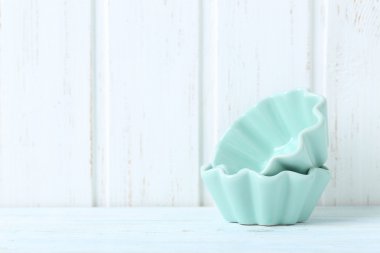 Mavi seramik kaseler