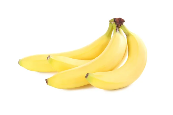 흰색에 바나나의 무리 — 스톡 사진