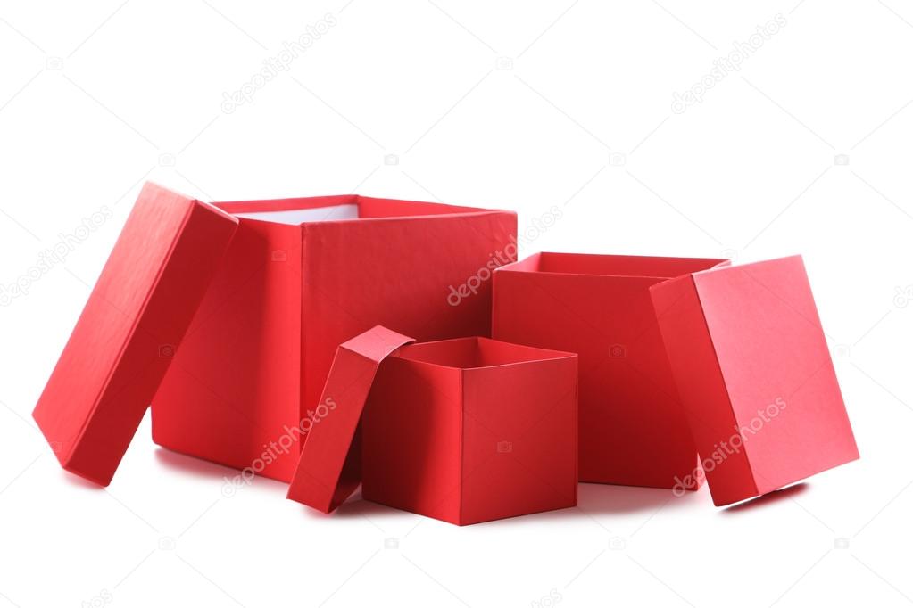 red gift boxes 