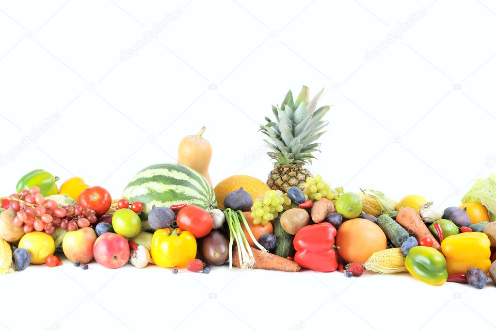 Ripe fruits and vegetables 