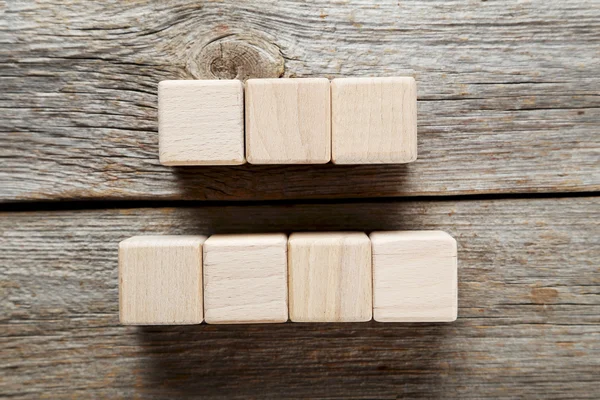 Wooden toy cubes — Stock Photo, Image