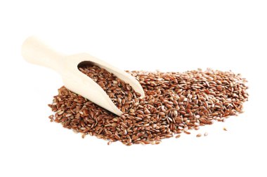Flax seeds isolated clipart