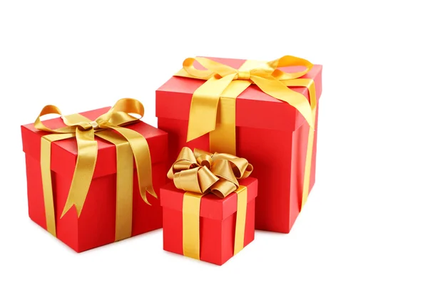 Scatole regalo con nastro — Foto Stock