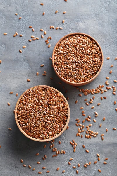 Семена льна коричневого — стоковое фото