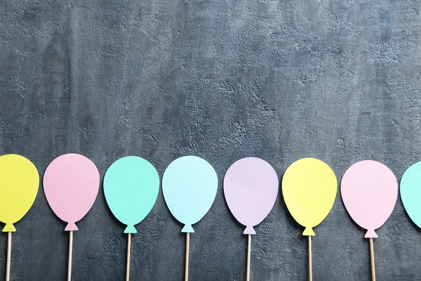 Colorful paper balloons
